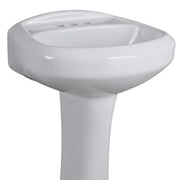 Aragon 8.2 in. Pedestal Sink Basin in White Vitreous China