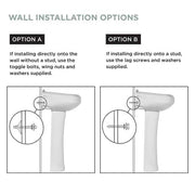 Aragon 8.2 in. Pedestal Sink Basin in White Vitreous China