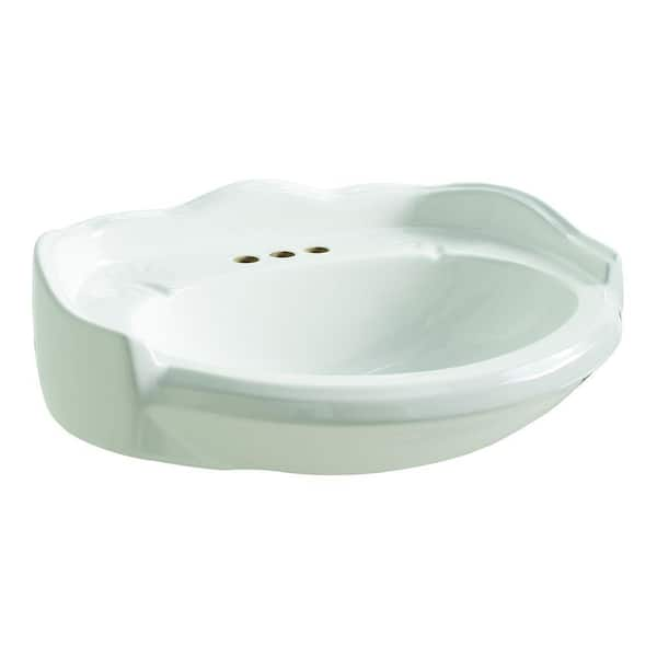 Westminster 21 in. Pedestal Sink Basin in White