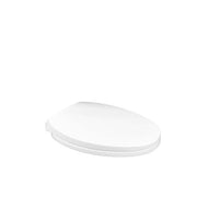 Elongated Slow-Close Closed Front Toilet Seat in White