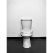 Elongated Slow-Close Closed Front Toilet Seat in White