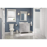 12 in. Rough in 2-Piece 1.1 GPF/1.6 GPF Dual Flush Round Toilet in White Seat Included