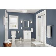 12 in. Rough in 2-Piece 1.1 GPF/1.6 GPF Dual Flush Round Toilet in White Seat Included