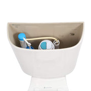 12 in. Rough in 2-Piece 1.1 GPF/1.6 GPF Dual Flush Round Toilet in White Seat Included