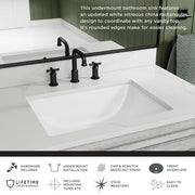 Glacier Bay White Undermount Sink