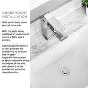 Glacier Bay White Undermount Sink
