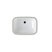 22 in. Ceramic Rectangular Undermount Bathroom Sink in White with Overflow Drain