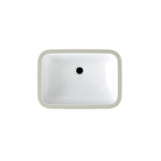 22 in. Ceramic Rectangular Undermount Bathroom Sink in White with Overflow Drain