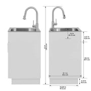 Glacier Bay Compact Laundry Sink
