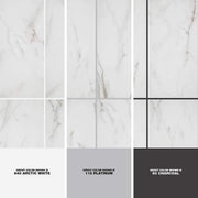 Michelangelo White 9 in. x 18 in. Glossy Ceramic Wall Tile (21.8 sq. ft./Case)