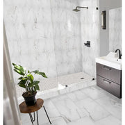 Michelangelo White 9 in. x 18 in. Glossy Ceramic Wall Tile (21.8 sq. ft./Case)