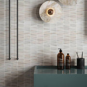Meander White/Grey 10.625 in. x 12 in. Interlocking Honed Marble Wall and Floor Mosaic Tile (0.885 sq. ft./Each)