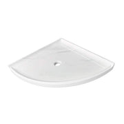 Early Riser White 7.5 in. x 7.5 in. Matte Resin Wall Mount Corner Shelf Tile