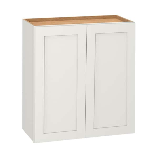 Westfield Feather White Shaker Stock Assembled Wall Kitchen Cabinet (27 in. W x 12 in. D x 30 in. H)