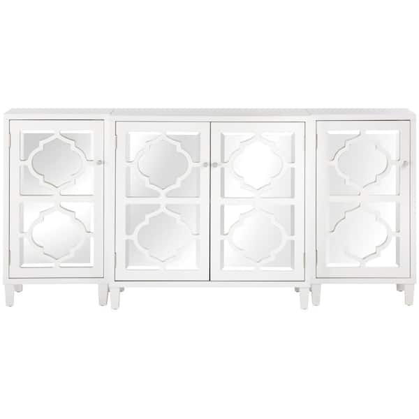 Reflections White Mirrored Console Table - Thumbnail 2