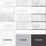 Blanco Rustico White 3 in. x 6 in. Glossy Ceramic Wall Tile (5.38 sq. ft./Case)
