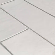 Cotton Blossom White 2.5 in. x 9.75 in. Glossy Textured Ceramic Wall Tile (0.168 sq. ft. /Each)