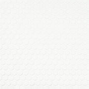 5/8" Muze Hexagon White 9.875 in. x 11.375 in. Hexagon Matte Glass Wall and Floor Mosaic Tile (0.78 sq. ft./Each)