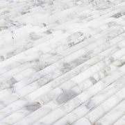 Expose Venato White 11.875 in. x 12 in. Fluted Honed Marble Wall Mosaic Tile (0.989 sq. ft./Each)