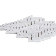 Jet Stream White 10.125 in. x 11.125 in. Herringbone Honed Marble Floor and Wall Mosaic Tile (0.782 sq. ft./Each)