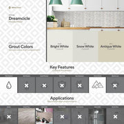 Dreamcicle White 11.875 in. x 11.875 in. Chevron Marble/Gold Metal Floor and Wall Mosaic Tile (0.979 sq. ft./Each)