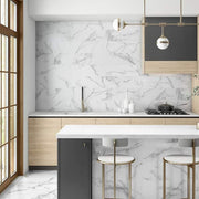 Statuario White 8 in. x 24 in. Matte Subway Ceramic Wall Tile (11.625 sq. ft. /Case)