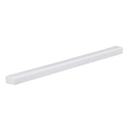Thassos White .75 in. x 12 in. Polished Marble Wall Pencil Tile (1 Linear Foot)
