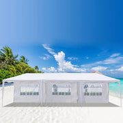 10 ft. x 30 ft. White Party Wedding Tent Canopy 7 Sidewall