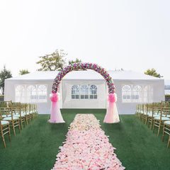 10 ft. x 30 ft. White Party Wedding Tent Canopy 7 Sidewall