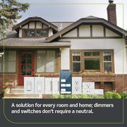 Decora Smart No-Neutral Dimmer & Wi-Fi Bridge Kit for Older Homes Without a Neutral Wire DNKIT-1RW