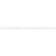 Luminess White Marble 1/2 in. x 12 in. Glossy Ceramic Jolly Tile Trim (4-Pack)