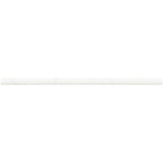 Luminess White Marble 1/2 in. x 12 in. Glossy Ceramic Jolly Tile Trim (4-Pack)