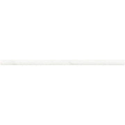 Luminess White Marble 1/2 in. x 12 in. Glossy Ceramic Jolly Tile Trim (4-Pack)