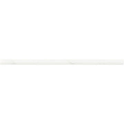 Luminess White Marble 1/2 in. x 12 in. Glossy Ceramic Jolly Tile Trim (4-Pack)