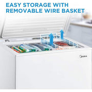 32.1 in. 7 cu. ft. Manual Defrost Chest Freezer in White Garage Ready