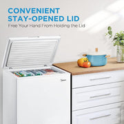 32.1 in. 7 cu. ft. Manual Defrost Chest Freezer in White Garage Ready