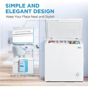 32.1 in. 7 cu. ft. Manual Defrost Chest Freezer in White Garage Ready
