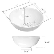 Modern Ceramic Vessel Sink - Bathroom Vanity Bowl - Small Round in White