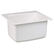 22 in. x 25 in. x 13.75 in. Molded Fiberglass Drop in Utility Sink in White