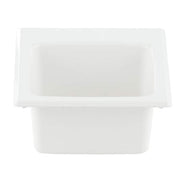 15 in. x 15 in. Fiberglass Self-Rimming Bar Sink in White