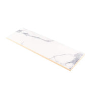 Glossy Ocean Carrara White 4 in. x 12 in. Glossy Ceramic Wall Tile (0.322 sq. ft./Each)