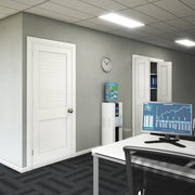 EightDoors Flat Louver White Door