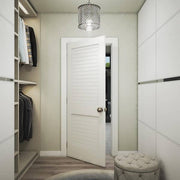 EightDoors Flat Louver White Door