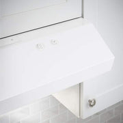 Arno 30 in. 240 CFM Convertible Under Cabinet Range Hood in White with Lighting and Charcoal Filter