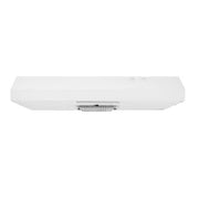 Arno 30 in. 240 CFM Convertible Under Cabinet Range Hood in White with Lighting and Charcoal Filter