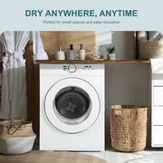 1.8 cu. ft. Vented Front Load Stackable Electric Compact Portable Laundry Dryer in White with Multiple Drying Modes