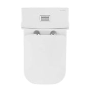 1-Piece 1.1/1.6 GPF Dual Flush Square Toilet in White