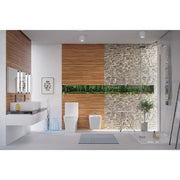 1-Piece 1.1/1.6 GPF Dual Flush Square Toilet in White