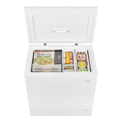 7.0 cu. ft. Manual Defrost Chest Freezer with LED Light in White Garage Ready