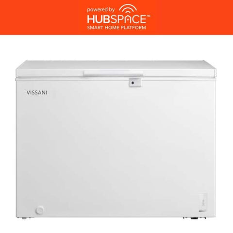 8.8 cu. ft. Hubspace Powered Manual Defrost Convertible Chest Freezer with LED Light in White